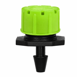 Adjustable Dripper, Flow Rate Adjustable from 0 to 140 L/h – Green